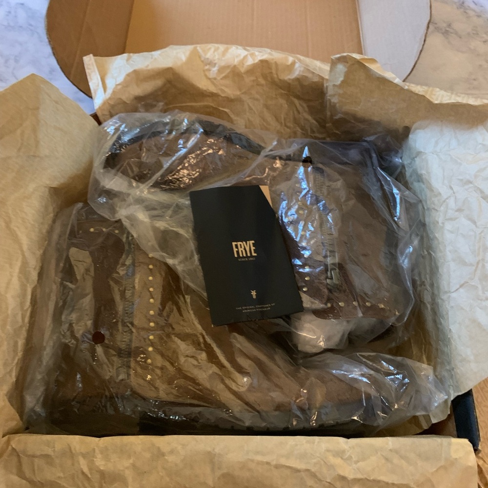 Frye Natalie Stud Double Zip Ankle Boots - Picture 5 of 6